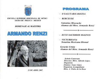 Diocesan Sacred Music High School Mexico april 23 2007