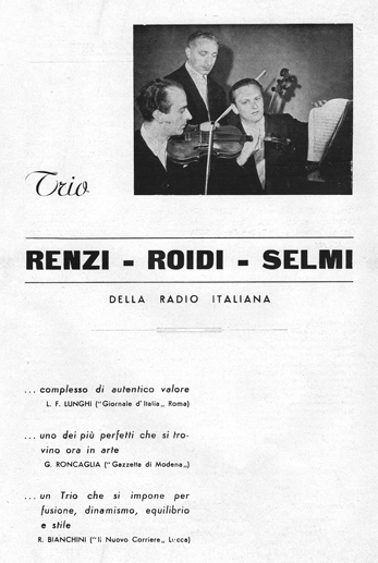 Trio Renzi Roidi Selmi